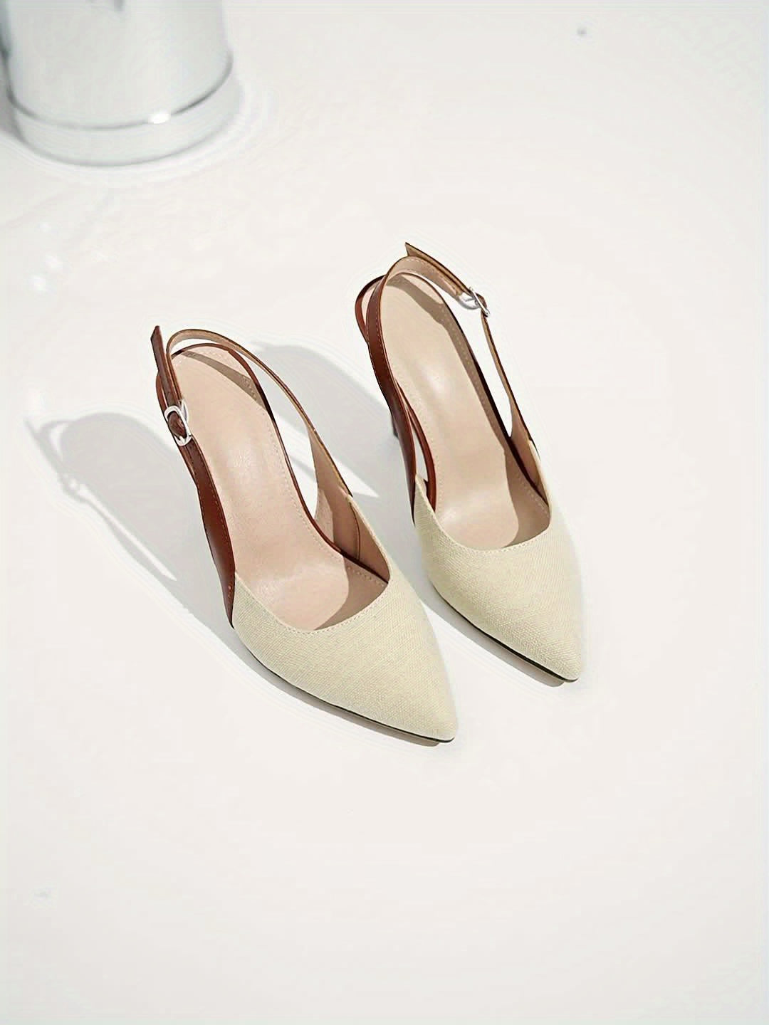 Amélie™ | Tacones slingback con contraste