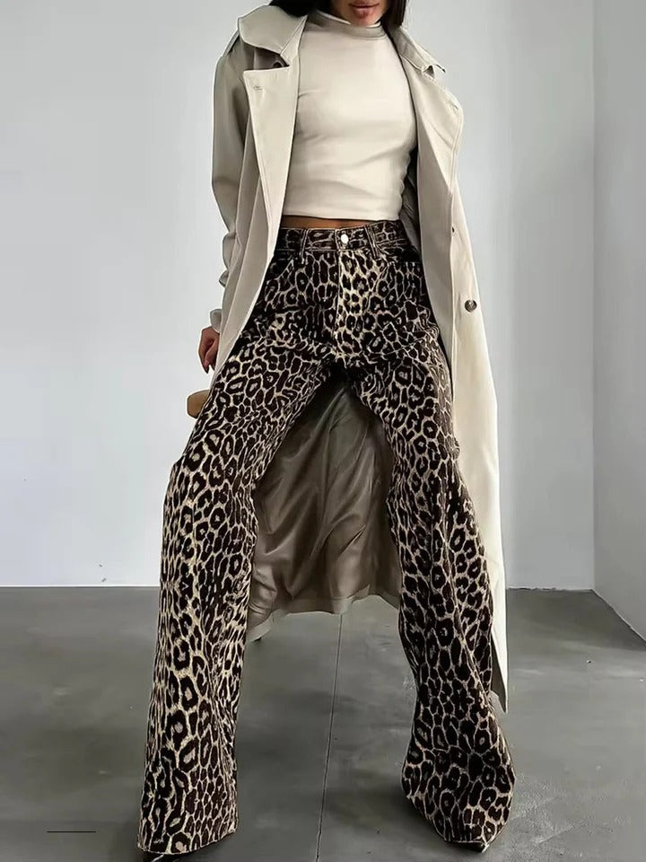 Leo™ | Vaqueros de Tiro Recto con Estampado