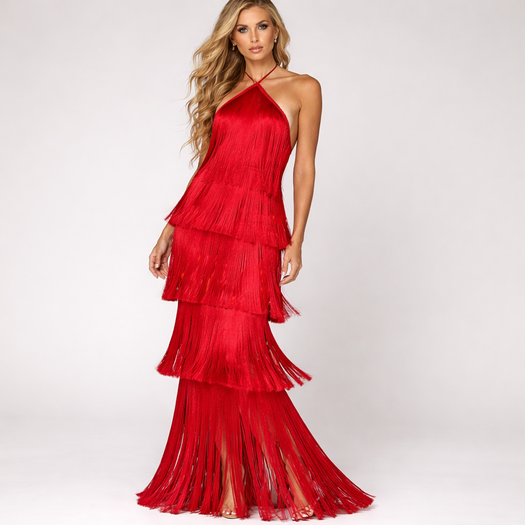 Abril™ | Vestido de Flecos