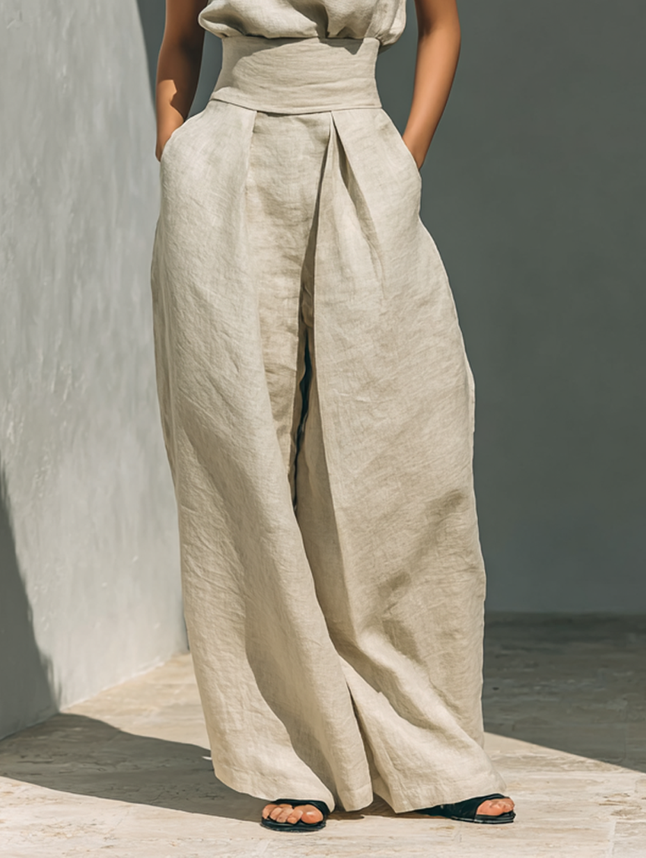 MARIA | CONJUNTO DE TOP Y PANTALONES ANCHO
