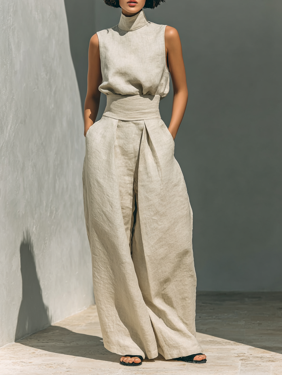 MARIA | CONJUNTO DE TOP Y PANTALONES ANCHO