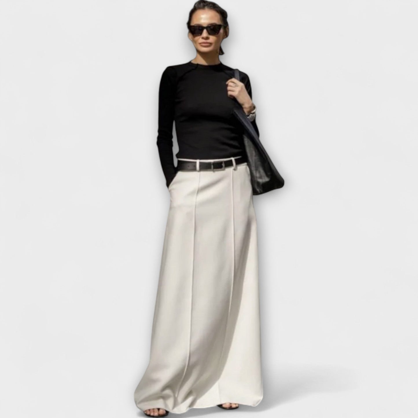 Emma™  - Falda de Linea H con Estilo Urbano Contemporáneo