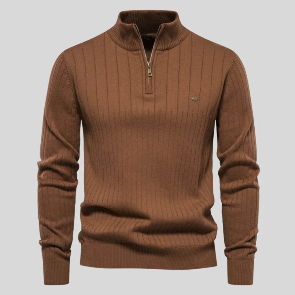 Lino | Jersey de Media Cremallera