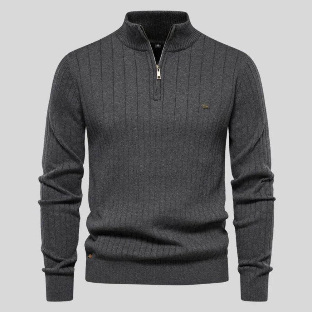 Lino | Jersey de Media Cremallera