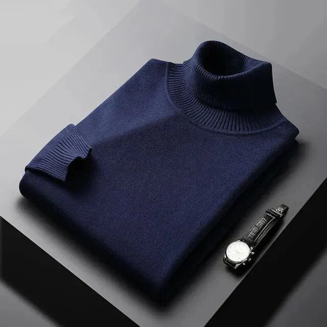 Hugo | Jersey de Cuello Alto de Cachemira