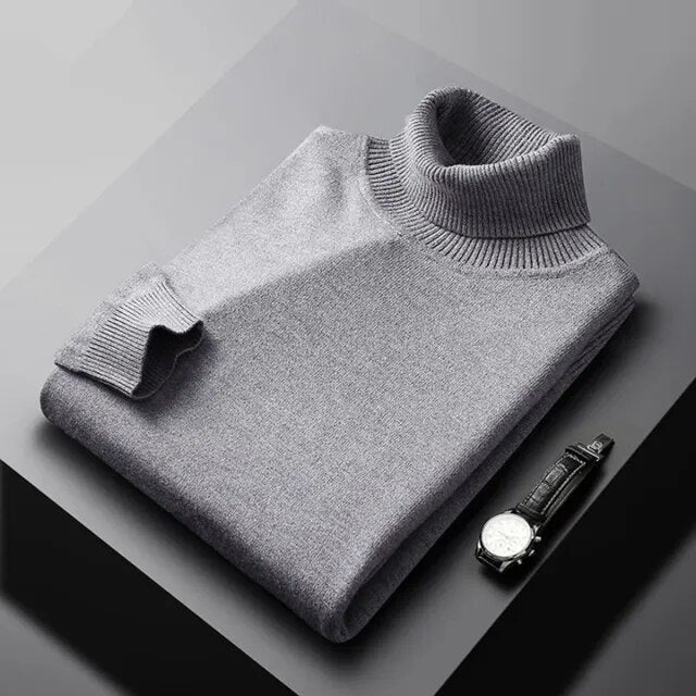 Hugo | Jersey de Cuello Alto de Cachemira