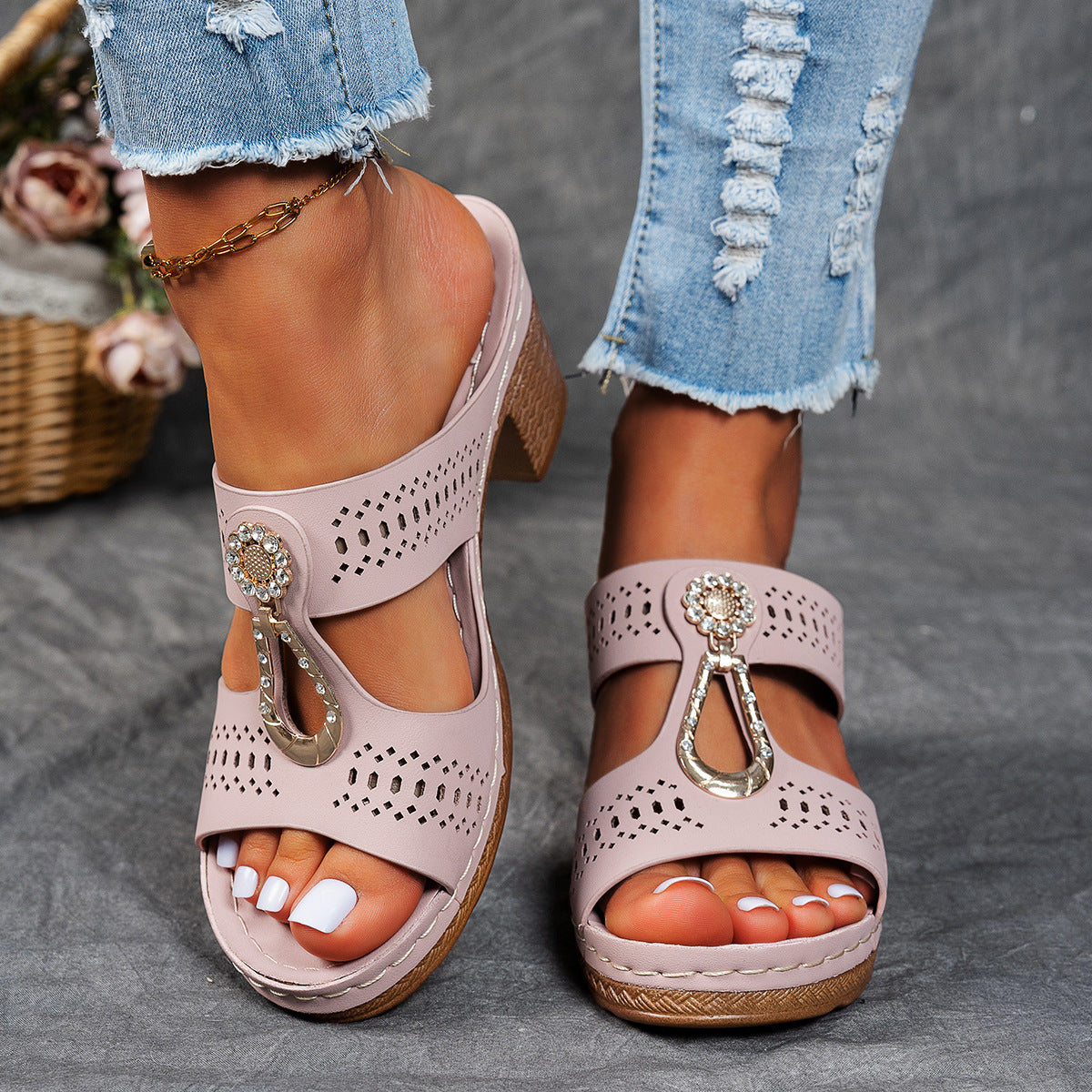 Elara™ | Sandalias de Confort con Tacón Alto