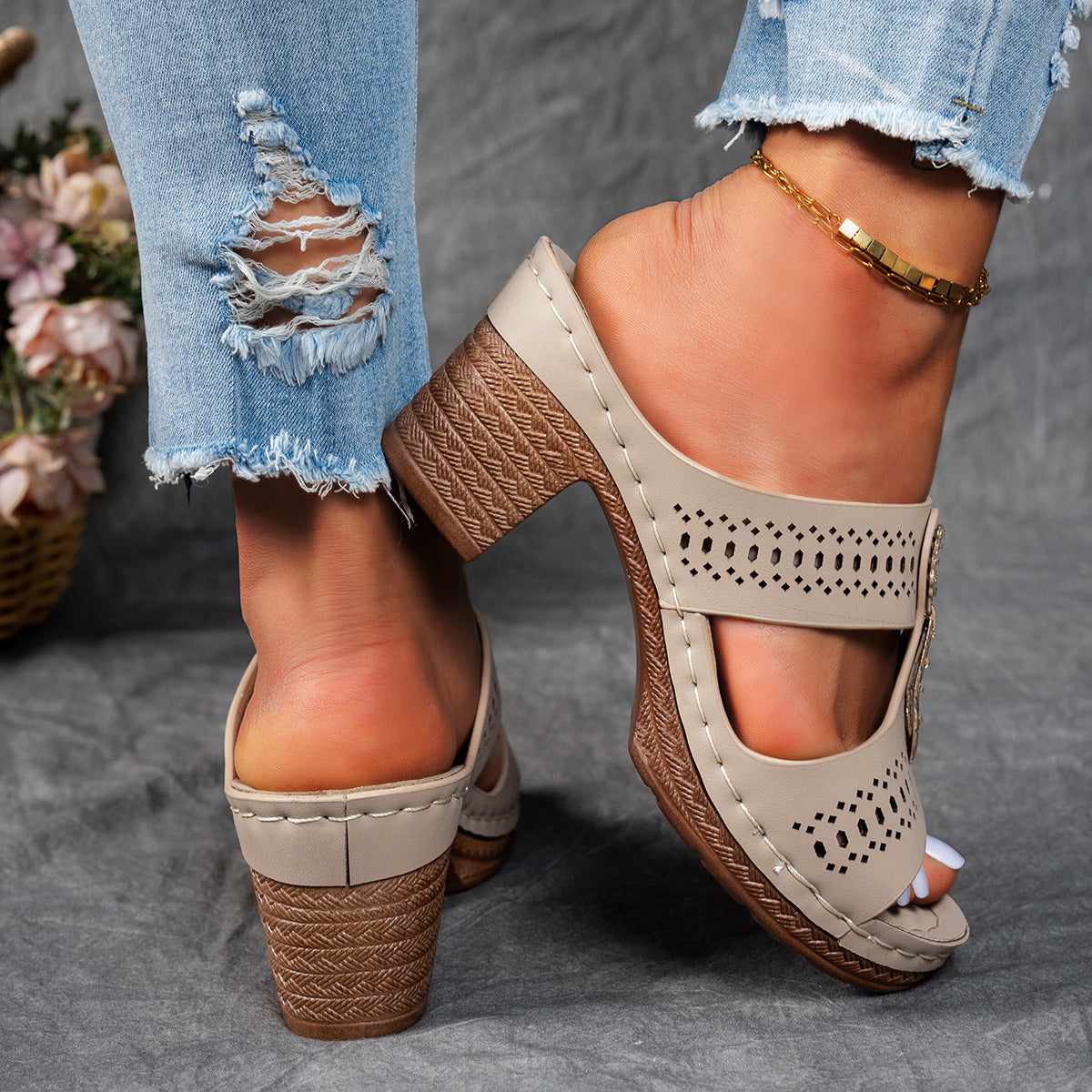Elara™ | Sandalias de Confort con Tacón Alto