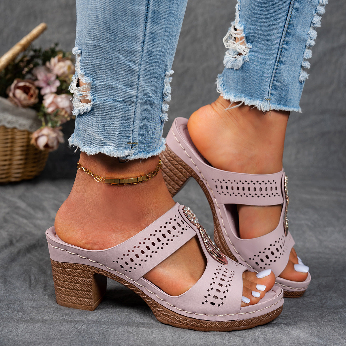 Elara™ | Sandalias de Confort con Tacón Alto