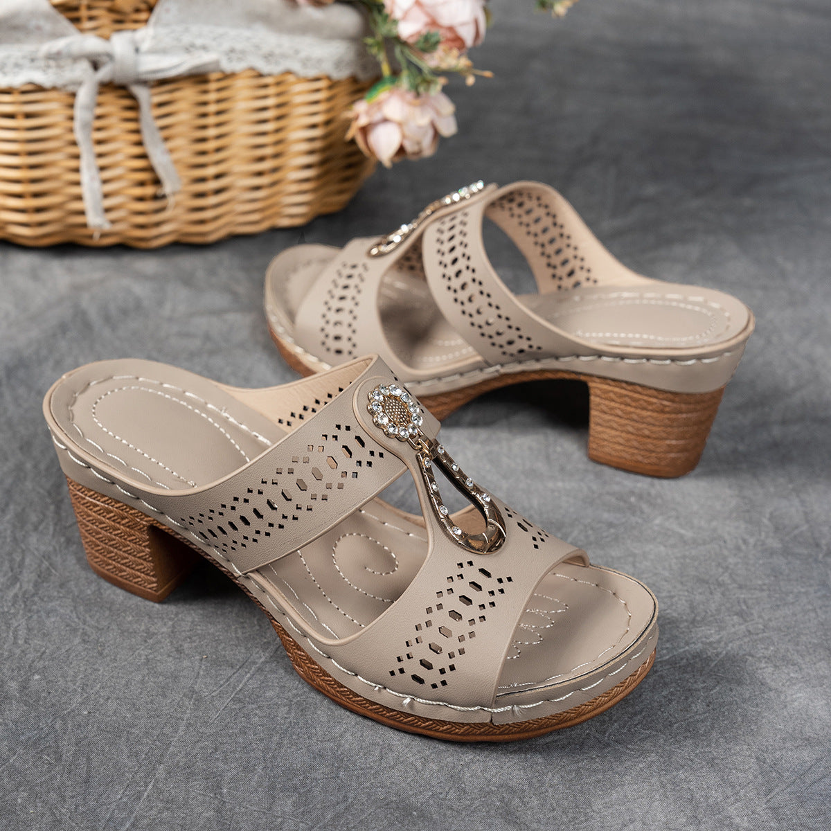 Elara™ | Sandalias de Confort con Tacón Alto