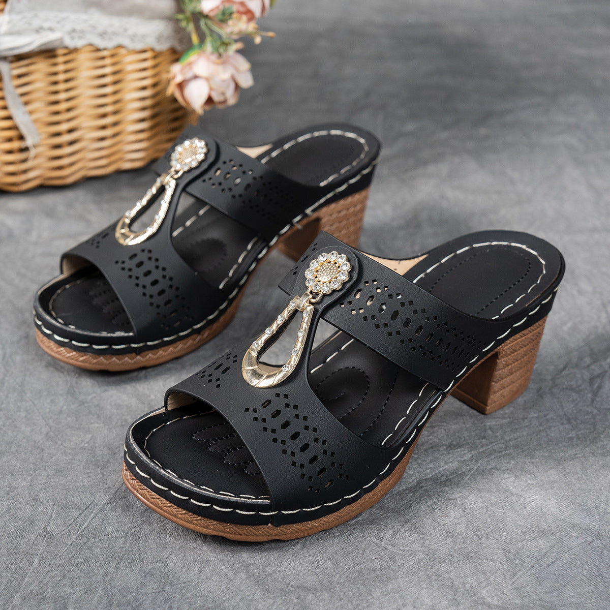 Elara™ | Sandalias de Confort con Tacón Alto