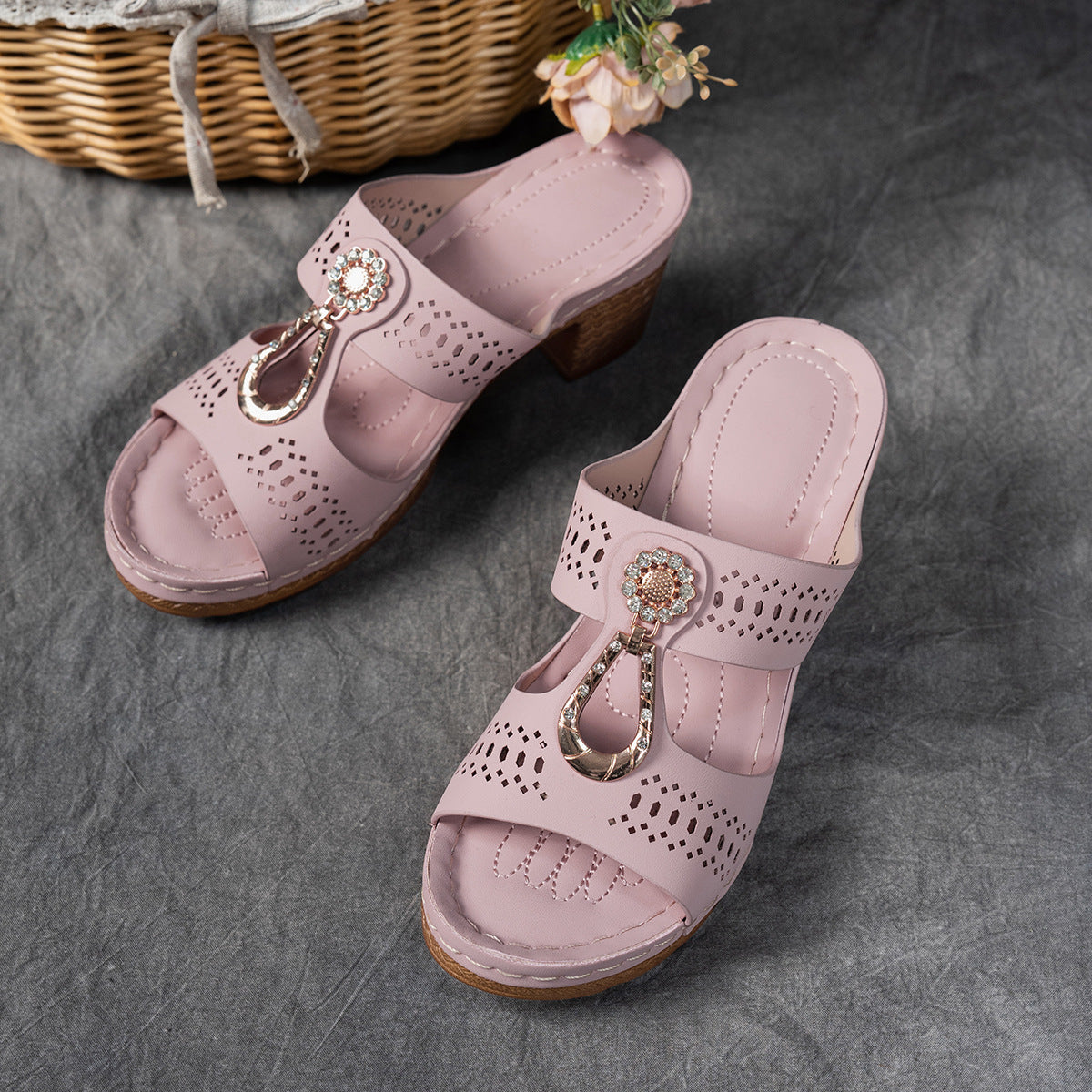 Elara™ | Sandalias de Confort con Tacón Alto
