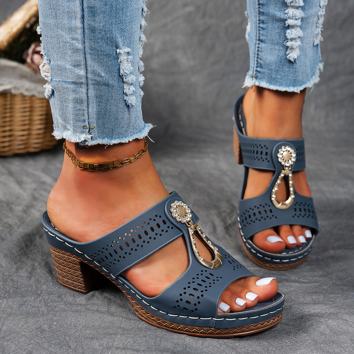 Elara™ | Sandalias de Confort con Tacón Alto