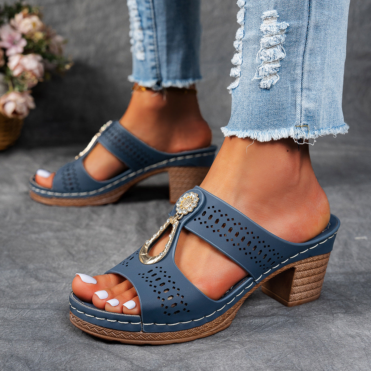 Elara™ | Sandalias de Confort con Tacón Alto