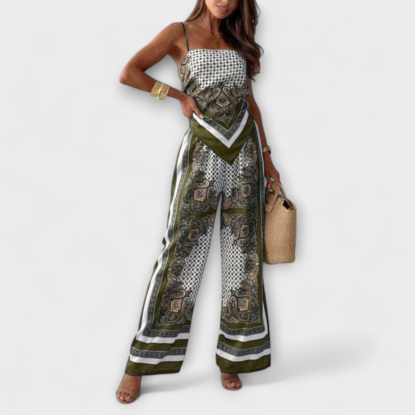 Dakota™  - Conjunto Elegante Chaleco con Cordones y Pantalones