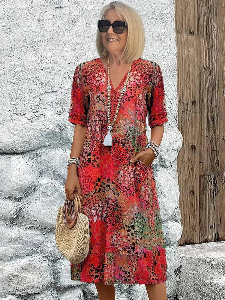 Lina™  | Vestido ligero con escote en V