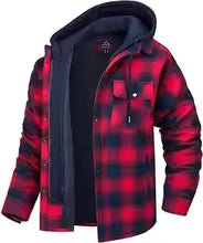 Rayan |  Chaqueta de Cuadro con Capucha