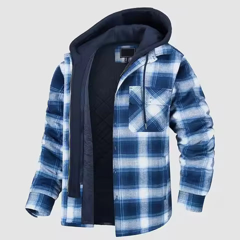 Rayan |  Chaqueta de Cuadro con Capucha