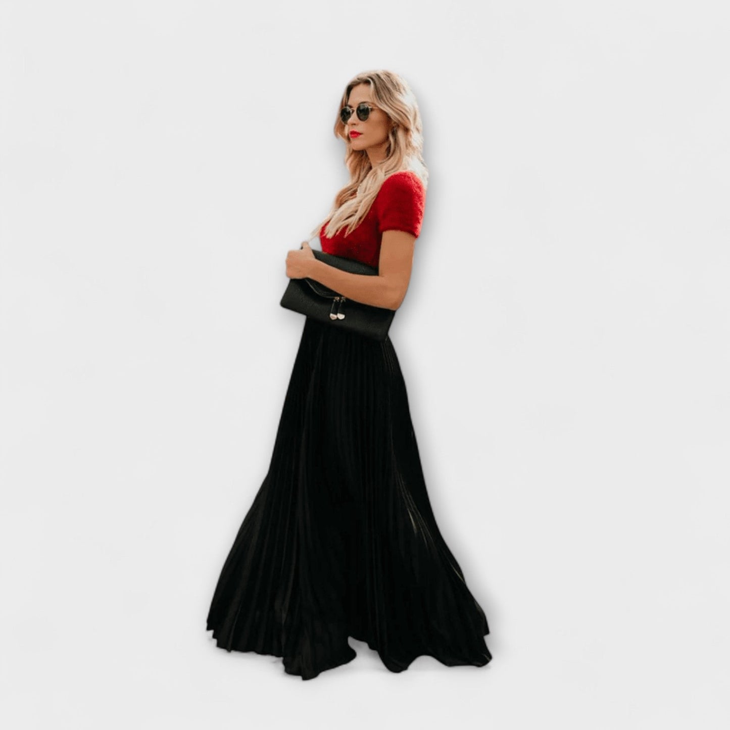 Stefy™  - Falda Maxi Plisada